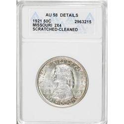 1921 50C Missouri 2x4 AU58 ANACS