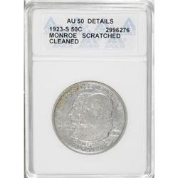 1923-S 50C Monroe AU50 ANACS