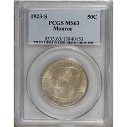 1923-S 50C Monroe MS63 PCGS