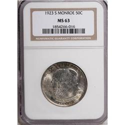 1923-S 50C Monroe MS63 NGC