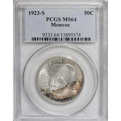 1923-S 50C Monroe MS64 PCGS
