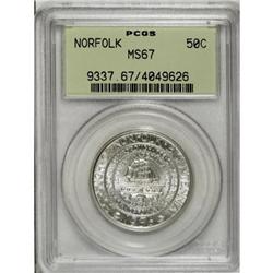 1936 50C Norfolk MS67 PCGS