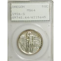 1926-S 50C Oregon MS64 PCGS
