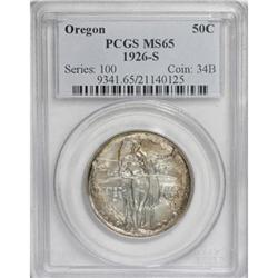1926-S 50C Oregon MS65 PCGS