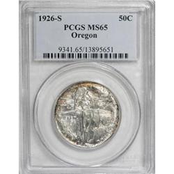 1926-S 50C Oregon MS65 PCGS