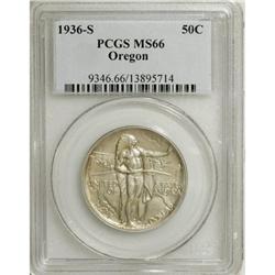 1936-S 50C Oregon MS66 PCGS
