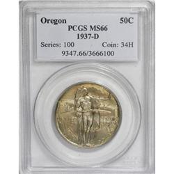 1937-D 50C Oregon MS66 PCGS