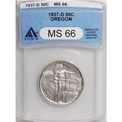 1937-D 50C Oregon MS66 ANACS
