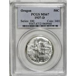 1937-D 50C Oregon MS67 PCGS