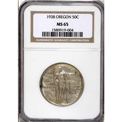 1938 50C Oregon MS65 NGC