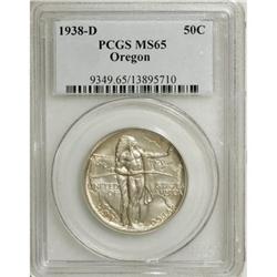 1938-D 50C Oregon MS65 PCGS