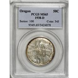 1938-D 50C Oregon MS65 PCGS