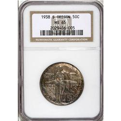 1938-S 50C Oregon MS65 NGC