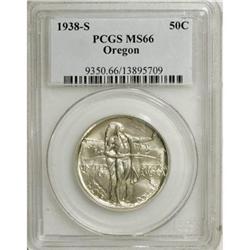 1938-S 50C Oregon MS66 PCGS