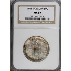 1938-S 50C Oregon MS67 NGC