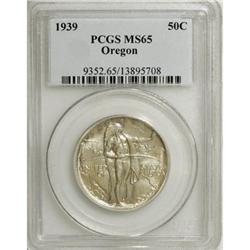 1939 50C Oregon MS65 PCGS