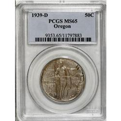 1939-D 50C Oregon MS65 PCGS