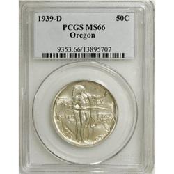 1939-D 50C Oregon MS66 PCGS