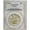 Image 1 : 1939-D 50C Oregon MS66 PCGS