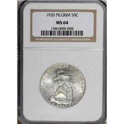 1920 50C Pilgrim MS64 NGC