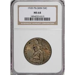1920 50C Pilgrim MS64 NGC