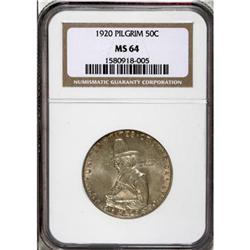 1920 50C Pilgrim MS64 NGC