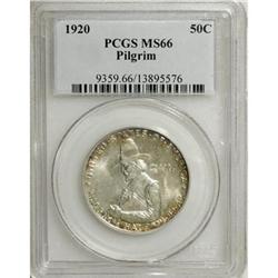 1920 50C Pilgrim MS66 PCGS