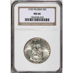 1920 50C Pilgrim MS66 NGC