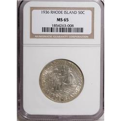 1936 50C Rhode Island MS65 NGC