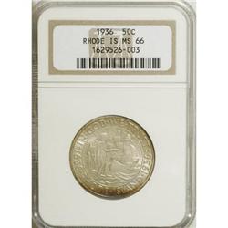 1936 50C Rhode Island MS66 NGC