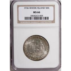 1936 50C Rhode Island MS66 NGC