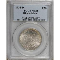 1936-D 50C Rhode Island MS65 PCGS