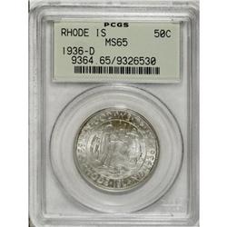 1936-D 50C Rhode Island MS65 PCGS