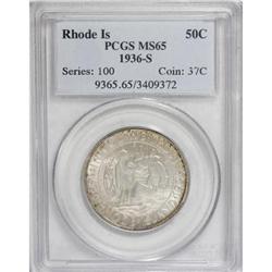 1936-S 50C Rhode Island MS65 PCGS