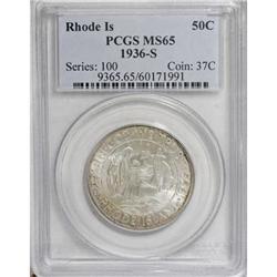1936-S 50C Rhode Island MS65 PCGS
