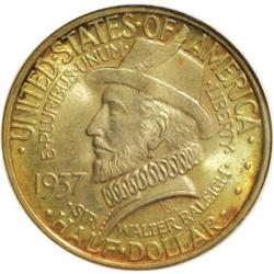 1937 50C Roanoke MS65 NGC