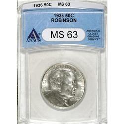 1936 50C Robinson MS63 ANACS