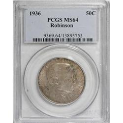 1936 50C Robinson MS64 PCGS