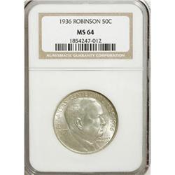 1936 50C Robinson MS64 NGC