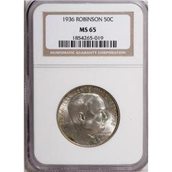 1936 50C Robinson MS65 NGC