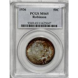 1936 50C Robinson MS65 PCGS