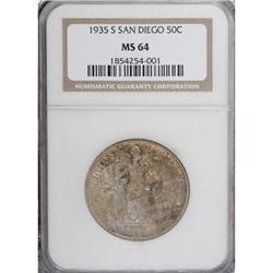 1935-S 50C San Diego MS64 NGC