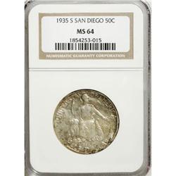 1935-S 50C San Diego MS64 NGC
