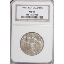 1935-S 50C San Diego MS64 NGC