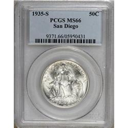 1935-S 50C San Diego MS66 PCGS