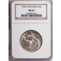 1935-S 50C San Diego MS67 NGC
