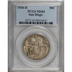1936-D 50C San Diego MS65 PCGS