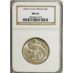 1936-D 50C San Diego MS65 NGC