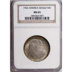 1926 50C Sesquicentennial MS63 NGC