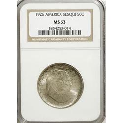 1926 50C Sesquicentennial MS63 NGC